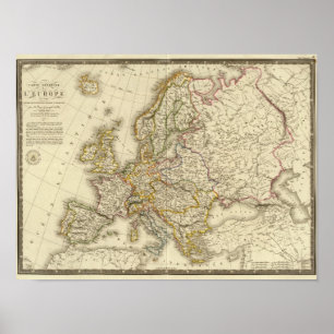 Affiches L'Europe en 1789