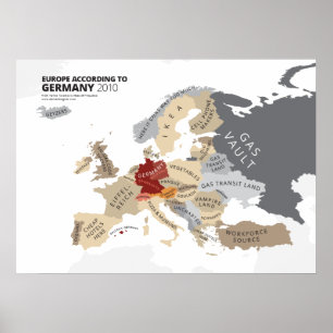 Affiches L'Europe selon l'Allemagne