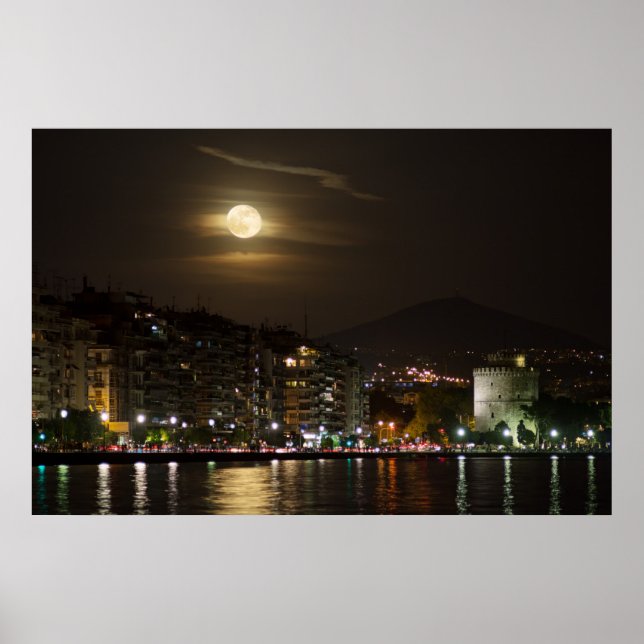 Affiches Lever de la super lune (Devant)