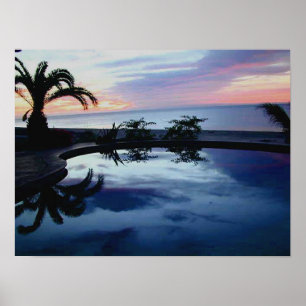 Affiches Lever de soleil à la villa du front de mer de