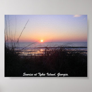 Affiches Lever de soleil à Tybee Island,...