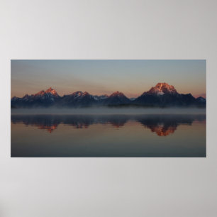 Affiches Lever de soleil au Jackson Dam Grand Teton Nationa
