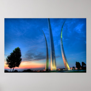 Affiches Lever de soleil au Mémorial de la Force aérienne