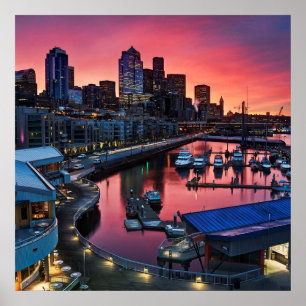 Affiches Lever de soleil au pilier 66 regardant vers le bas