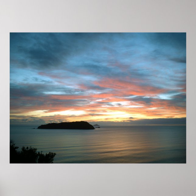 Affiches Lever de soleil d'affiches de la Nouvelle Zélande (Devant)