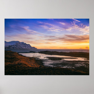 Affiches Lever de soleil islandais I