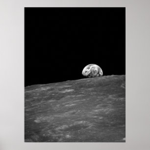 Affiches Lever de terre de la mission Apollo 8 Moon