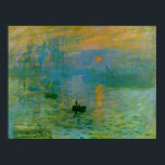 Affiches Lever du soleil de l'impression, Claude Monet Fine<br><div class="desc">Impression,  Sunrise a été peint par l'artiste impressionniste français Claude Monet,  c. 1872 montrant le lever du soleil se reflétant au large de l'eau. Il a peint ceci comme l'un des deux ou trois paysages de ses premiers tableaux impressionnistes.</div>