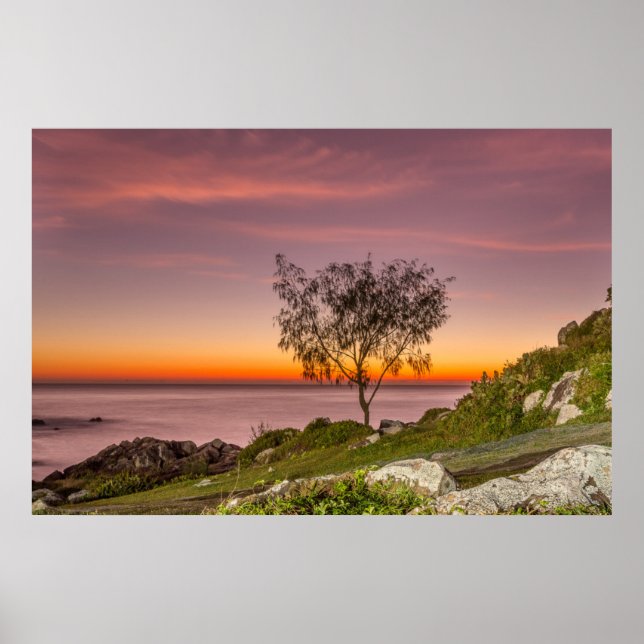 Affiches Lever Du Soleil Sur La Plage Armação (Devant)