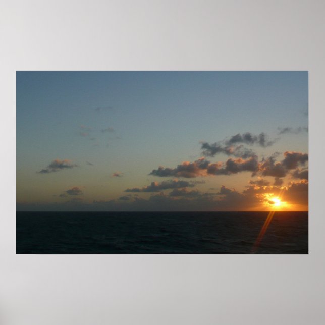Affiches Lever du soleil sur San Juan I Porto Rico (Devant)