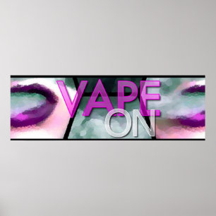 Affiches Lèvres roses Fumer Vapeon