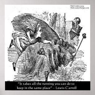 Affiches Lewis Carroll Graphique & Citation Célèbre