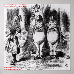 Affiches Lewis Carroll Graphique & Citation Célèbre