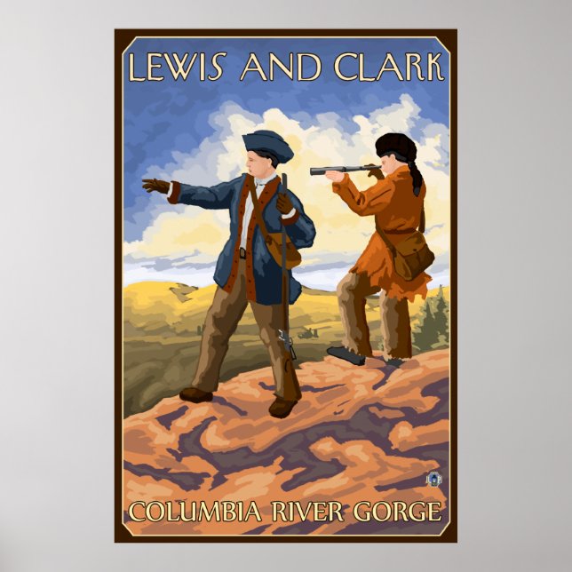 Affiches Lewis et Clark - Columbia River Gorge, Oregon (Devant)