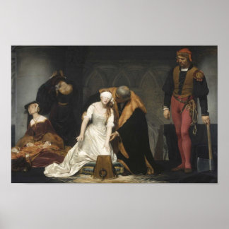 Affiches L'exécution de Lady Jane Grey