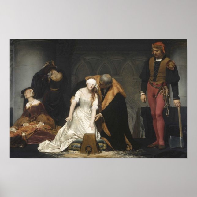 Affiches L'exécution de Lady Jane Grey (Devant)