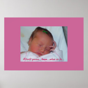 Affiches Lexi ruminant sur la Paix Mondiale !