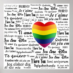 Affiches LGBT Je t'aime
