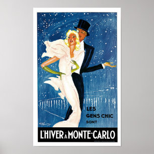 Affiches L'Hiver a Monte Carlo