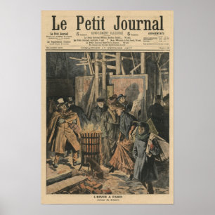 Affiches L'hiver à Paris, autour de la folie