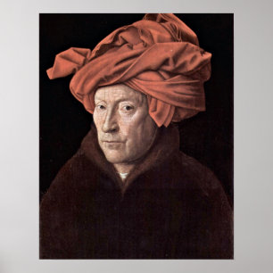 Affiches L'homme au turban par Jan van Eyck