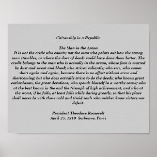 Affiches L'homme dans l'arène