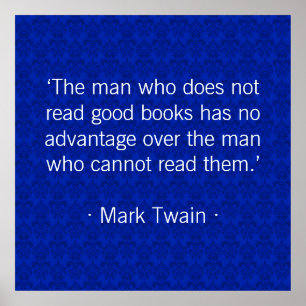 Affiches L'homme qui ne lit pas de bons livres [bleus]