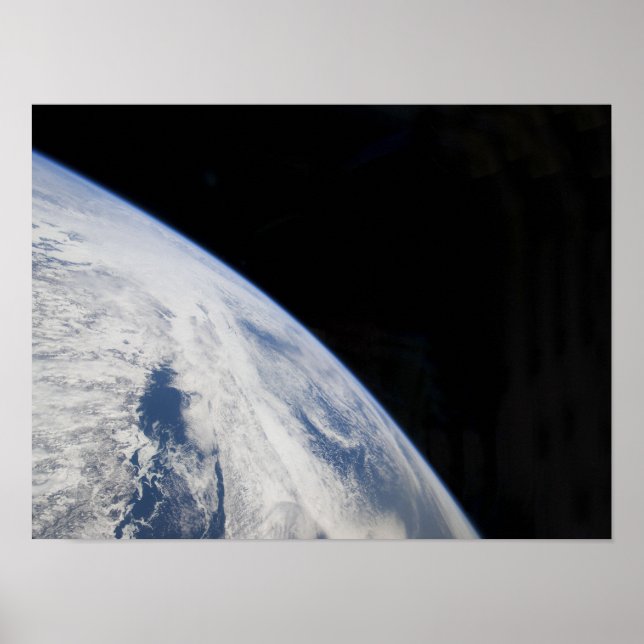 Affiches L'horizon terrestre et la noirceur de l'espace 2 (Devant)