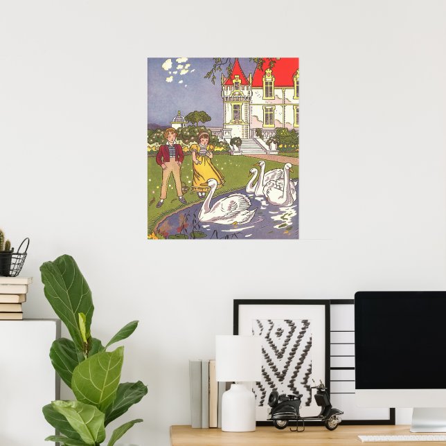 Affiches L'horrible canard, conte de fées Vintage par Hauma (Bureau à domicile)