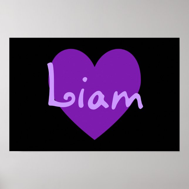 Affiches Liam in Purple (Devant)