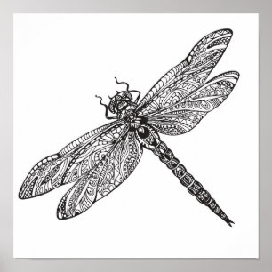 Affiches Libellule dans le style 2