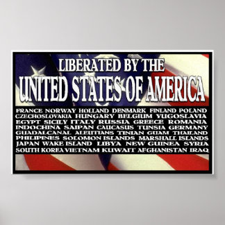 Affiches "Libéré Par L'Amérique"