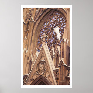 Affiches "Libérez" la colombe à l'illustration d'église