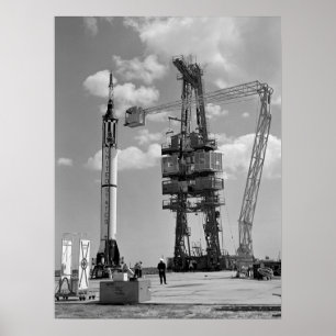 Affiches Liberté 7 (Mercure Redstone 3) Préparations de lan