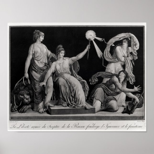 Affiches Liberté, vaincre l'ignorance et le fanatisme (Devant)