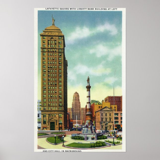 Affiches Liberty Bank Bldg, hôtel de ville (Devant)