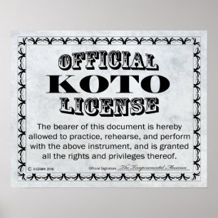 Affiches Licence Koto