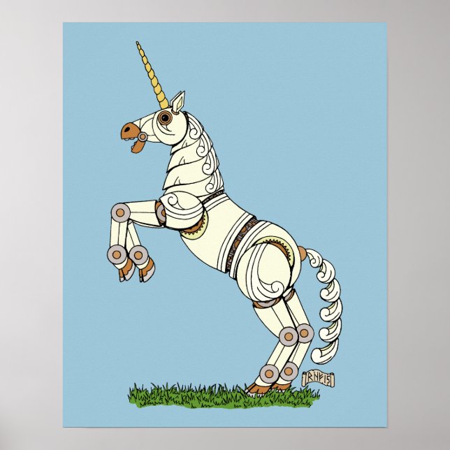 Affiches Licorne Mécanique (Devant)