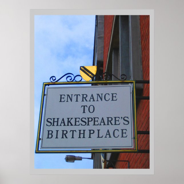 Affiches Lieu de naissance de Shakespeare (Devant)
