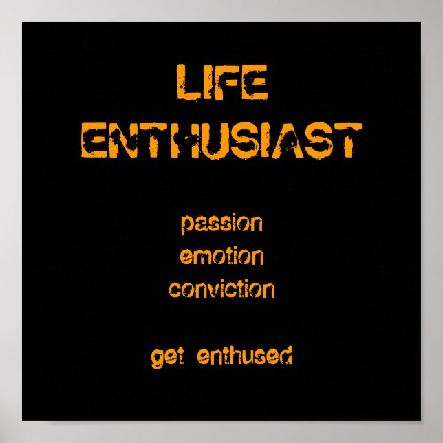 Affiches LIFE ENTHUSIAST, marque (Devant)