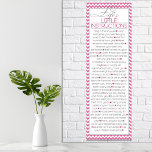 Affiches Lifes Little Instructions (rose)<br><div class="desc">Une liste fantastique de petites instructions utiles,  inspirantes et encourageantes de "vie". Cette affiche est très bonne dans une chambre,  un dortoir ou pour du matériel de lecture permanent dans la salle de bain !</div>