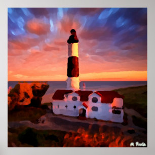 Affiches Lighthouse sunrise