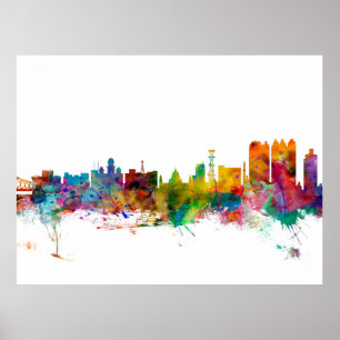 Affiches Ligne aérienne indienne Calcutta (Calcutta)