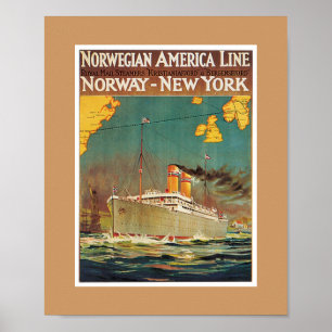 Affiches Ligne américaine norvégienne