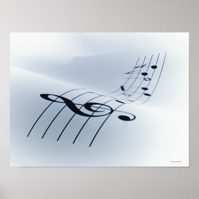 Affiches Ligne de musique (Devant)