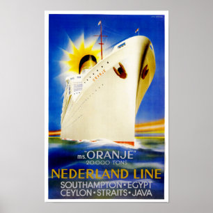 Affiches Ligne de Nederland de ~ d'Oranje