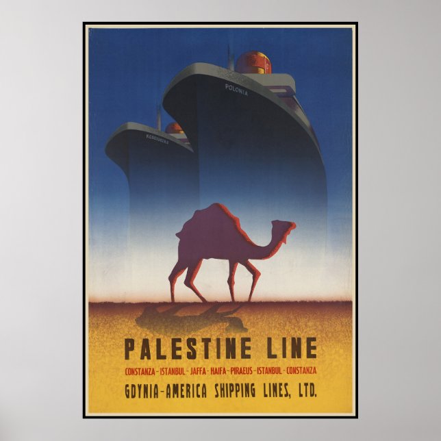 Affiches Ligne Palestine (Devant)