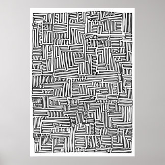 Affiches Ligne unicontinue