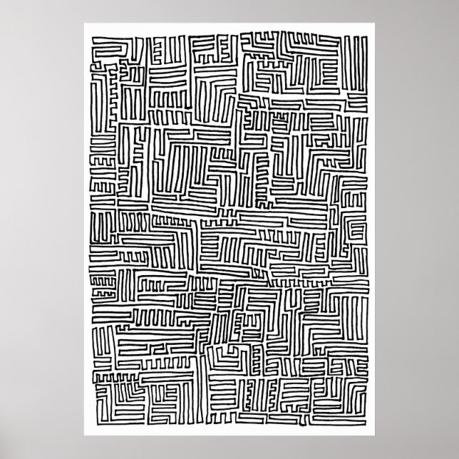 Affiches Ligne unicontinue (Devant)