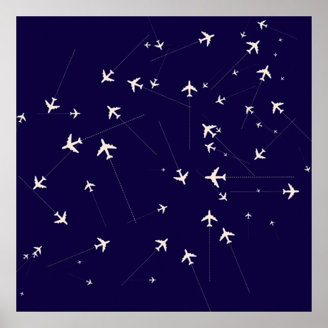 Affiches lignes aériennes (Devant)